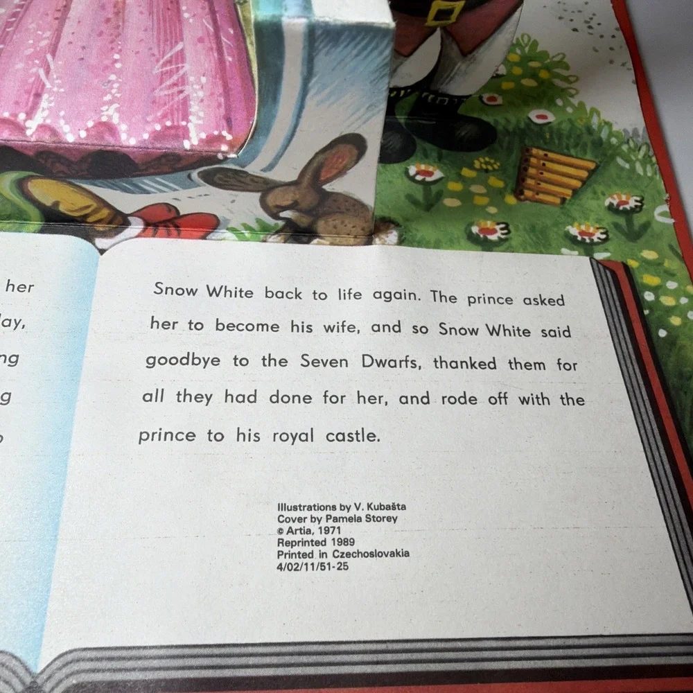 Vintage Brown Watson Pop-Up Story Books – Fairy Tale Lot Of 5 HC Czechoslovakia